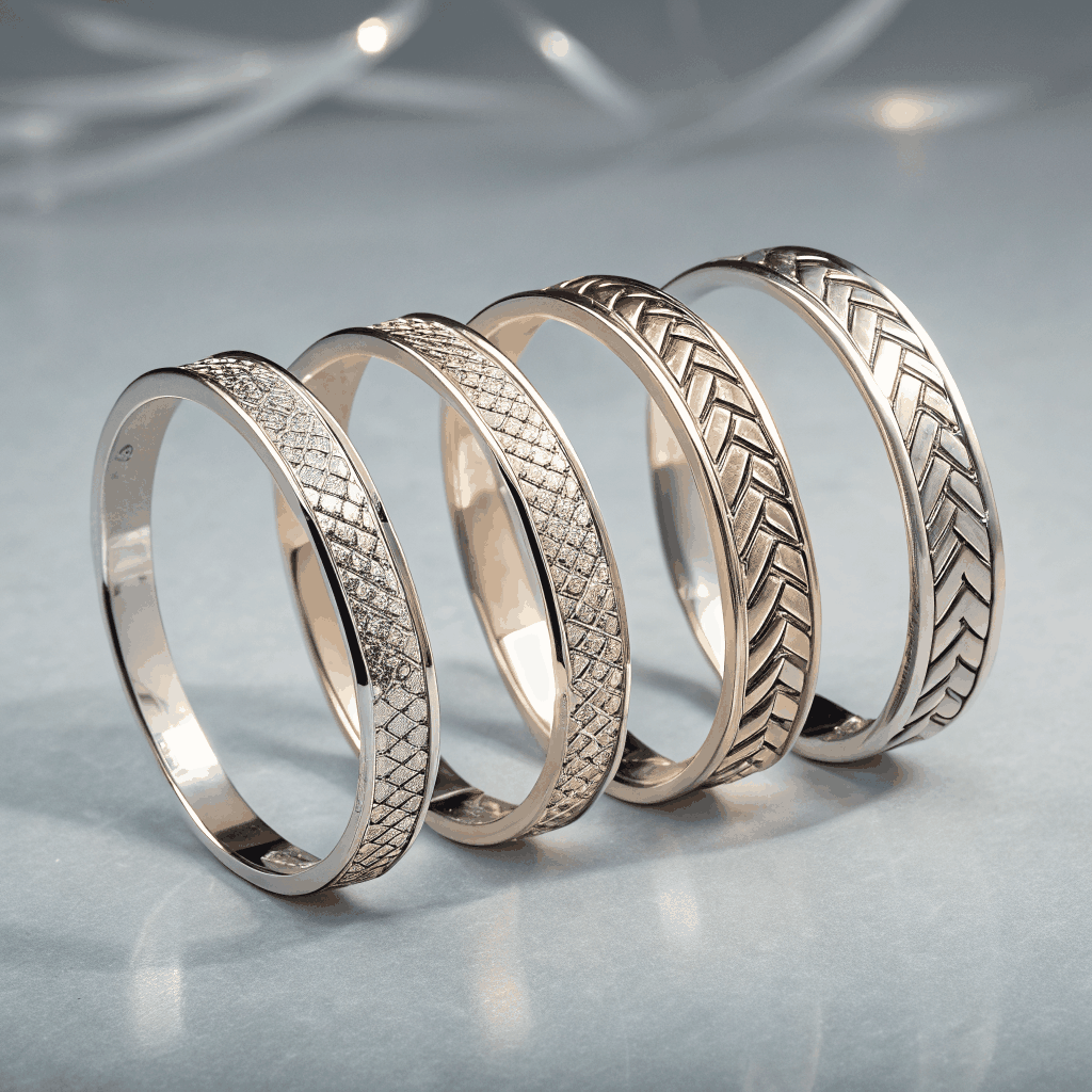 Silver Eclipse Stackable Bracelet